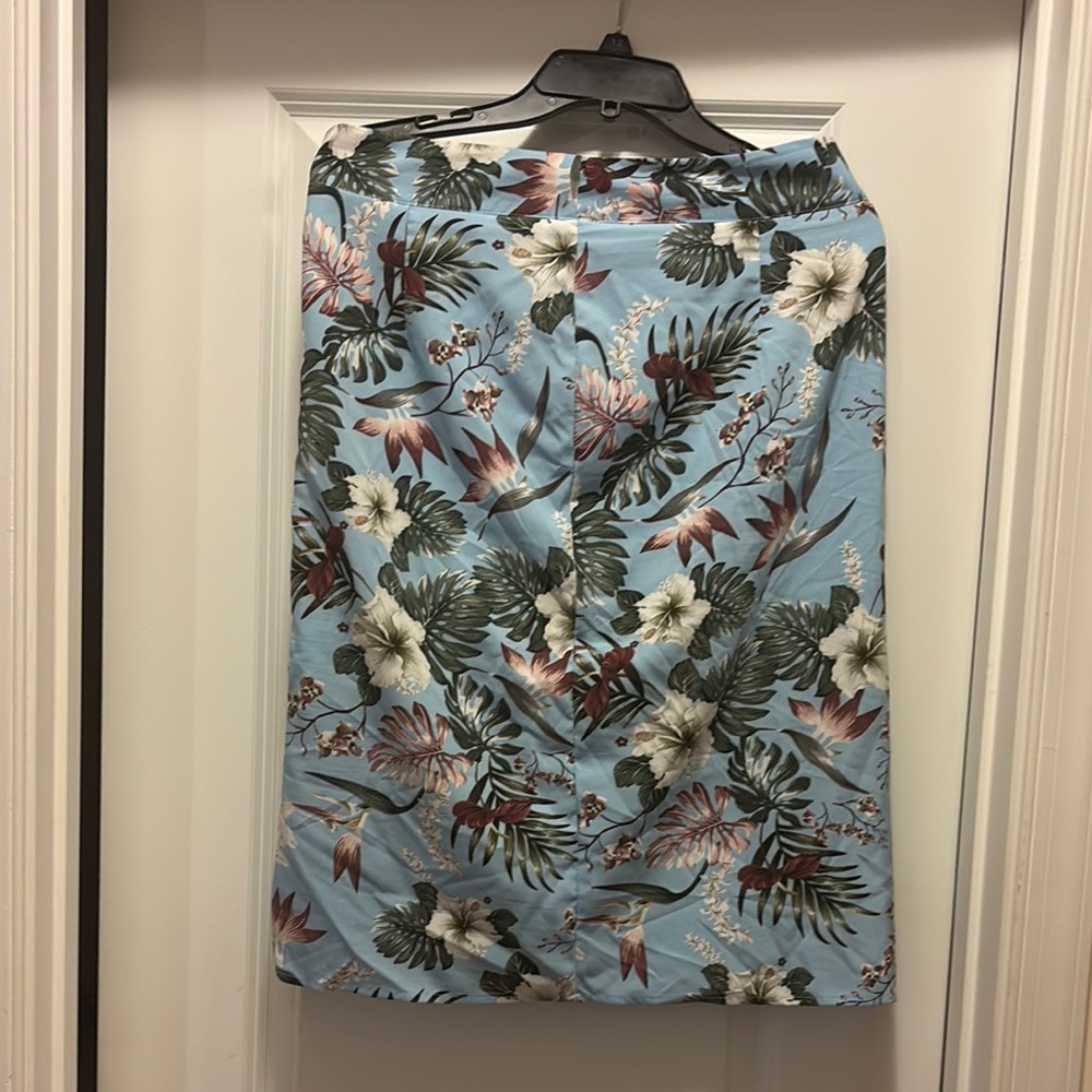 Floral Blue Skirt